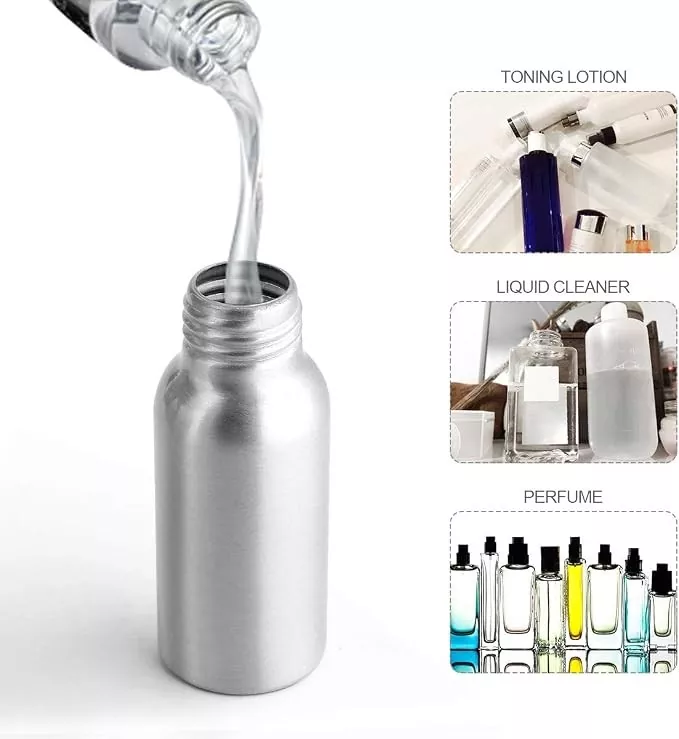 60ml (2oz) Mini Reusable Aluminum Fine Mist Spray Bottle