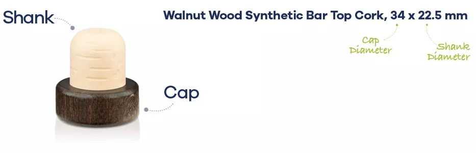 T Shape Wooden Top Synthetic Cork Stopper